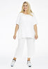 Tunic flare LINEN - white  - #2