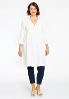 Tunic pintucks LINEN - white  - #2