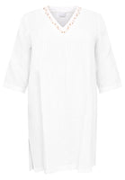 Tunic pintucks LINEN - white  - #4