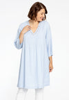 Tunic pintucks LINEN - indigo