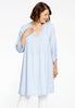 Tunic pintucks LINEN - indigo