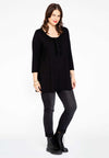 Tunic flare ruffle ORGANIC COTTON - black - #1