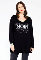 Tunic flare noir ORGANIC COTTON - black  - #1