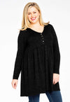 Tunic with buttons SILVER CRUSH - black 