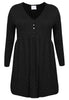 Tunic with buttons SILVER CRUSH - black  - #4