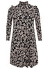 Dress grandad collar EMILY - black  - #4