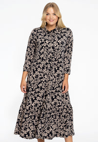 Dress with frill EMILY - black - #1