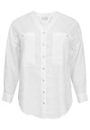 Blouse oversized LINEN - white - #4