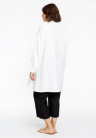 Blouse pockets LINEN - white  - #3