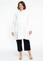 Blouse pockets LINEN - white - #2