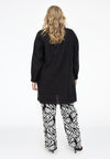 Blouse met zakken linnen - Zwart