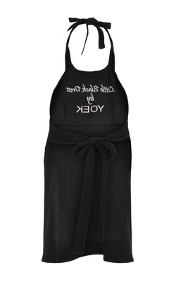 Apron Black Dress Yoek - black  - #3