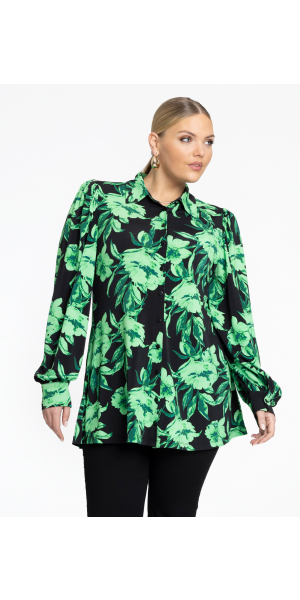 Yoek | Blouse met pofmouwen FLORENCE